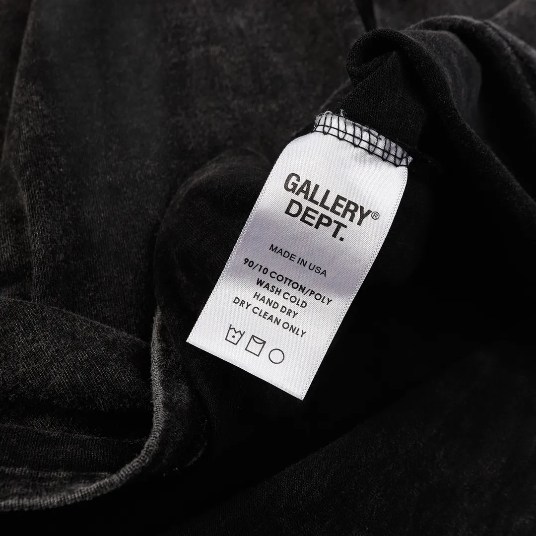 GALLERY.DEPT Summer new short-sleeved model number: D3146#P110 Color: washed black Size: S M L XL